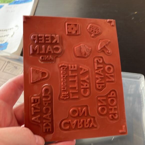 Stampin Up Hostess Carry On Rubber Set no blocks - Picture 3 of 4